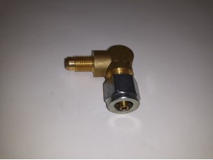 Штуцер соединитель угловой M10x1/D6 для пвх магистрали Штуцер соединитель угловой M10x1/D6 для пвх магистрали