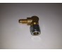 Штуцер соединитель угловой M10x1/D6 для пвх магистрали
