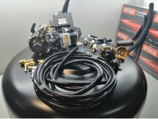 Комплект ГБО 4 Stag 200 Go Fast/ред.Stag r02/Hana + баллон 42л.