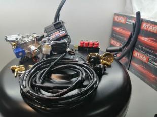 Комплект ГБО 4 Stag Q-Box Basic/ред.Tomasetto Nordic/форс.Valtek + балон 42л. Комплект ГБО 4 Stag Q-Box Basic/ред.Tomasetto Nordic/форс.Valtek + балон 42л.