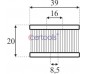 Фільтр Lovato в клапан газа + oring(d:39/h:21) Certools KN-200