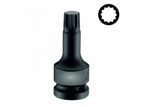 Головка 1/2" з насадкою Spline M10 ударна FORSAGE F-24806010