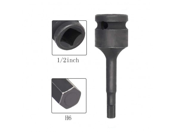 Головка 1/2" з насадкою Hex 6мм ударна FORCEKRAFT FK-24407806MPB