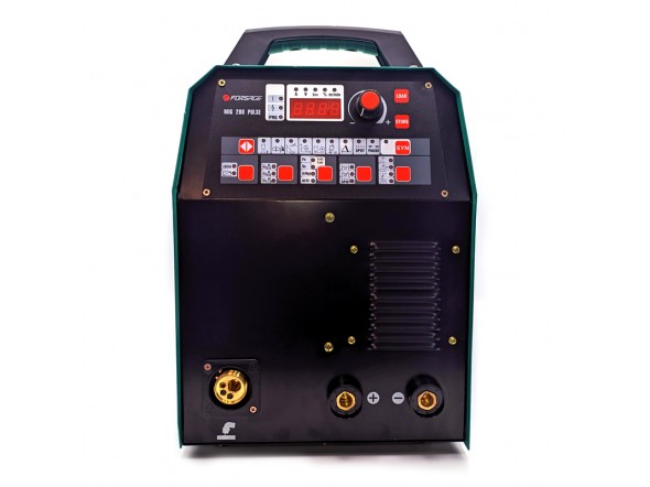 Інверторний апарат аргонодугового зварювання Profi MIG, MMA, TIG (220V, холостий хід 65V, 6.0кВт, 5-200А, електрод 1,6-4мм, дріт 0.6-1.2мм, к-т потужності 0.7, цифр. табло) Forsage F-MIG200 PULSE