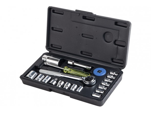 Набір інструментів 21пр. 1/4", 3/8" (6гр.) (4-17мм) P019K