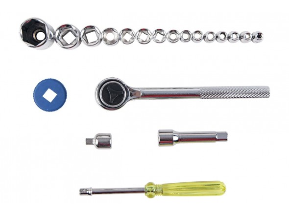 Набір інструментів 21пр. 1/4", 3/8" (6гр.) (4-17мм) P019K