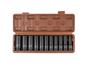 Набір головок ударних 11пр. 1/2" 6-гранна (10-24мм) FORSTIME FT-4117-5MPB