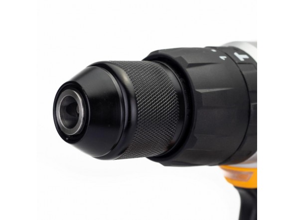 Дриль-шуруповерт акумуляторний (JCB-18CD-BE) 18V, max 45Nm в комплекті із зарядним пристроєм (JCB-18VFC-E) 2.4A та батареєю акумуляторною (JCB-20LI-E) 2.0AH JCB-18CD-2XB-E