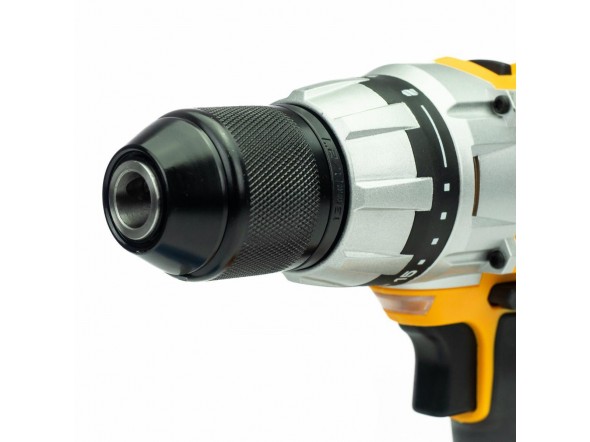 Дриль-шуруповерт акумуляторний (JCB-18DD-BE) 18V, max 45Nm в комплекті із зарядним пристроєм (JCB-18VFC-E) 2.4A та батареєю акумуляторною (JCB-20LI-E) JCB-18DD-2X-E