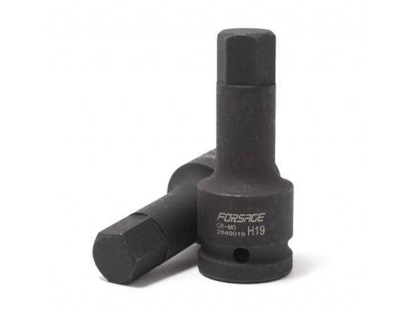 Головка 3/4" з насадкою Hex 19мм ударна Forsage F-2649019
