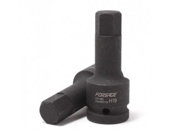 Головка 3/4" з насадкою Hex 27мм ударна Forsage F-2649027