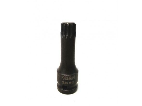 Головка 1/2" з насадкою Spline M16 ударна FORCEKRAFT FK-24807816MPB Головка 1/2" з насадкою Spline M16 ударна FORCEKRAFT FK-24807816MPB
