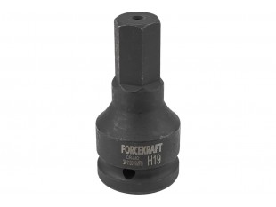 Головка 3/4" з насадкою Hex 19мм ударна FORCEKRAFT FK-26410019MPB