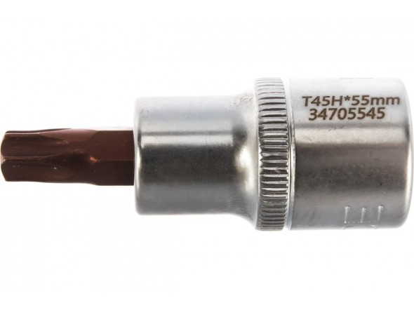 Головка 1/2" з насадкою Torx T45H з отвором L- 55мм ROCKFORCE RF-34705545 Premium