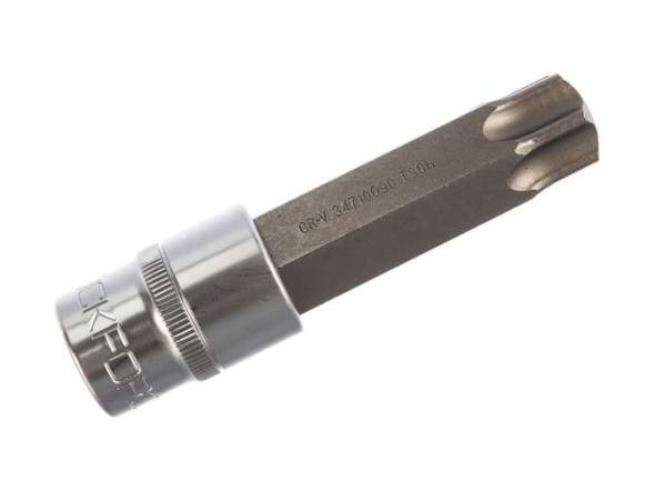 Головка 1/2" з насадкою Torx T90H з отвором L- 100мм Forsage F-34710090 Головка 1/2" з насадкою Torx T90H з отвором L- 100мм Forsage F-34710090