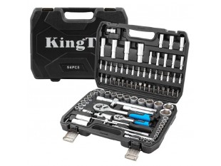 Набор инструментов 94 предмета 1/2'', 1/4'' (6гр.)(4-32мм) KINGTUL KT-94