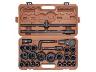 Набір ударних інструментів 26пр. 3/4" 1" (12гр.) (17-65мм) Forstime FT-68262-9MPB