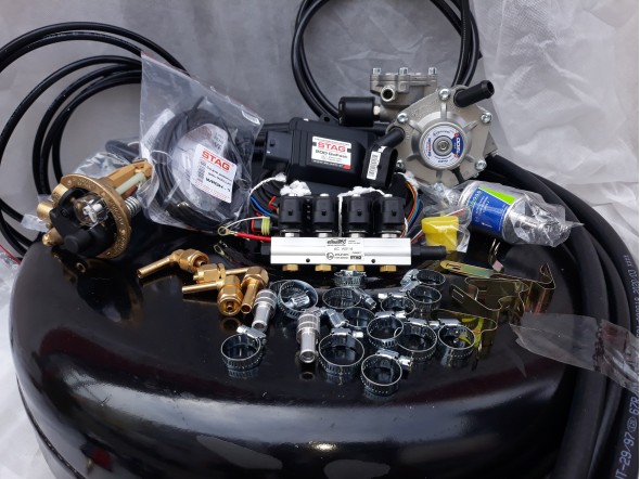 Комплект ГБО 4 Stag 200 Go Fast/ред.Alex Shark 1200/форс.Stag w 01 + балон 42л. Комплект ГБО 4 Stag 200 Go Fast/ред.Alex Shark 1200/форс.Stag w 01 + балон 42л.