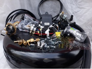 Комплект ГБО 4 Kme Nevo Sky Jet/ред.Stag r02/Magic FX + баллон 42л.
