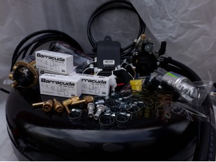 Комплект ГБО 4 Kme Nevo Sky Jet/ред.Stag r02/Barracuda + баллон 42л.