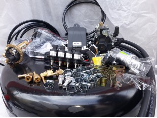 Комплект ГБО 4 Kme Nevo Sky Jet/ред.Stag r02/Hana + баллон 42л.