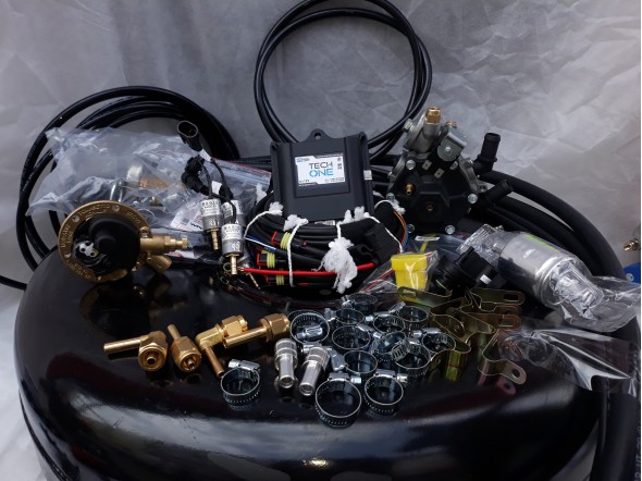 Комплект ГБО 4 Lpg Tech One/ред.Stag r02/Magic FX + баллон 42л. Комплект ГБО 4 Lpg Tech One/ред.Stag r02/Magic FX + баллон 42л.